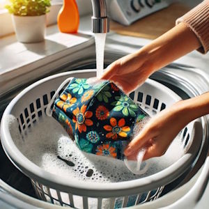 Clean reusable masks according to instructions.